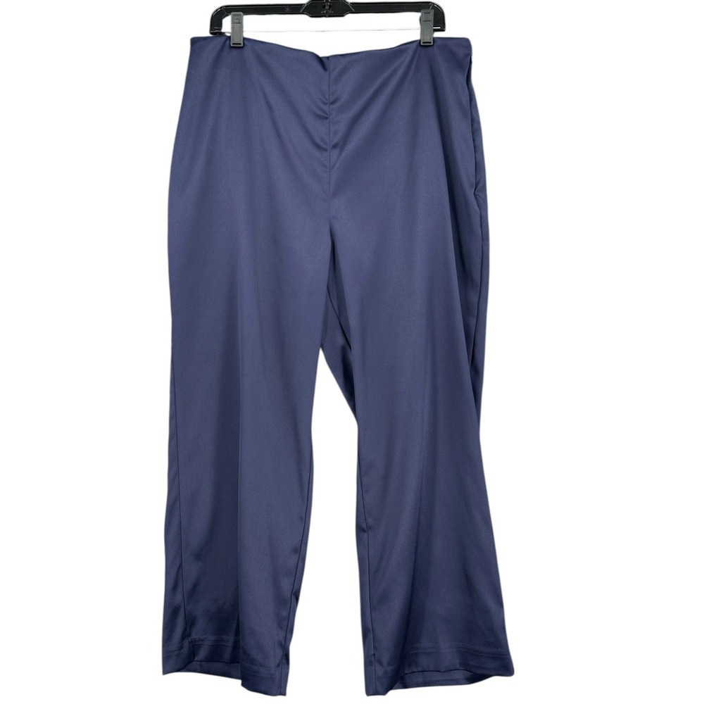 Anthropologie Navy Blue Wide Leg Dress Pants Career Casual Women's US 14